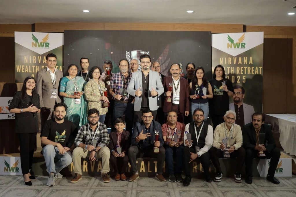 Pradeep Rawal with participants at the Nirvana Wealth Retreat 2025